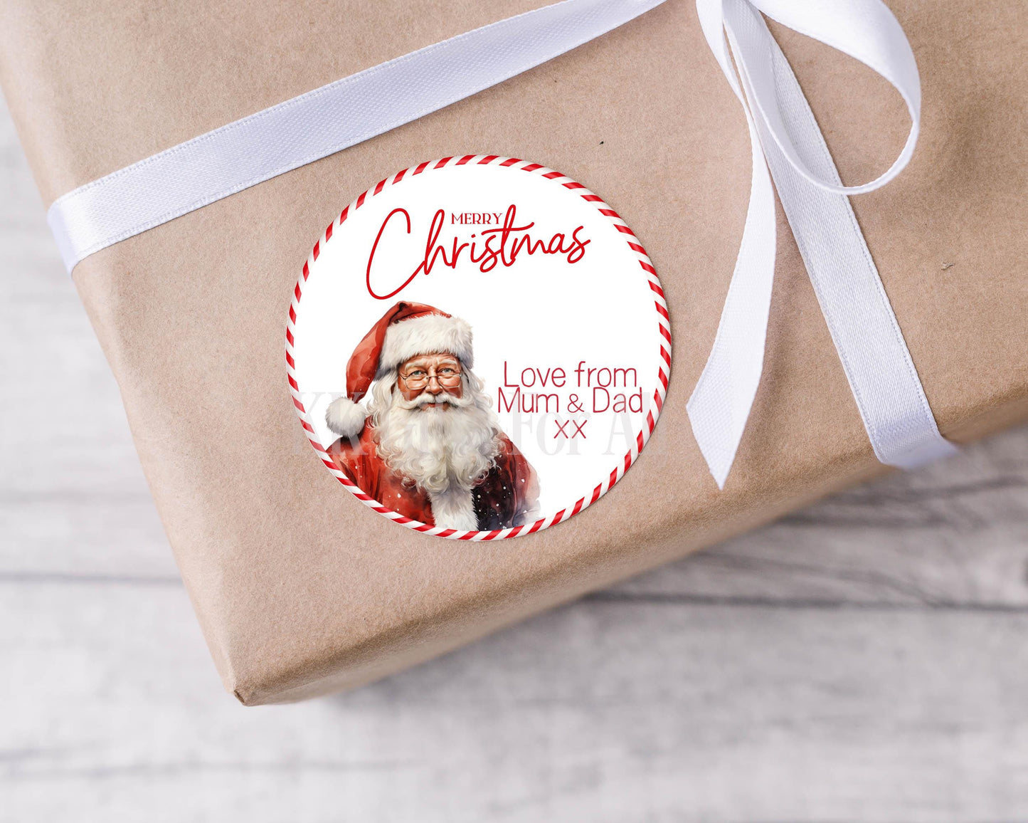 Personalised Christmas Stickers, 24 Christmas Gift Tag Stickers, Custom Xmas Gift Tags, Christmas Present Stickers, Snowman, Reindeer, Gifts