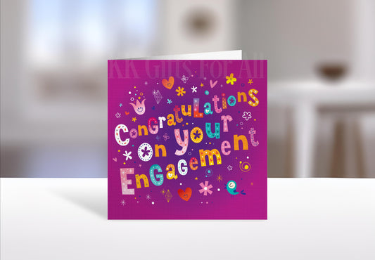 Engagement Card, Congratulations On Your Engagement Card
