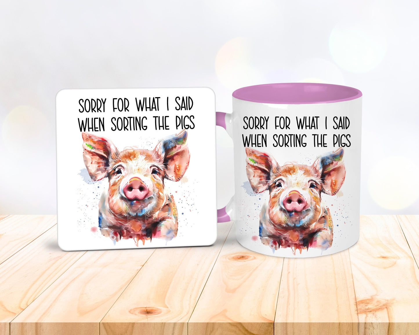 Funny Pig Sorting Mug, Sorry For What I Said When Sorting The Pigs