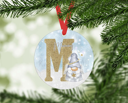 Personalized Memorial Christmas Ornament: Angel Gonk, Aluminum Keepsake