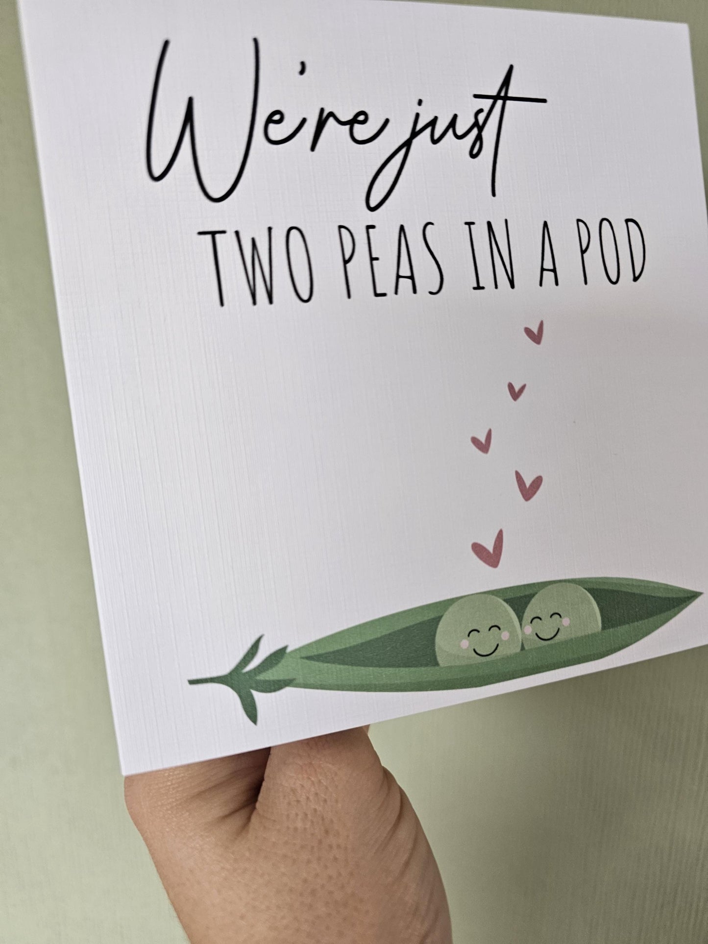 Cute Anniversary Card, Two Peas In A Pod Card, Card For Wife Girlfriend Husband Boyfriend Birthday