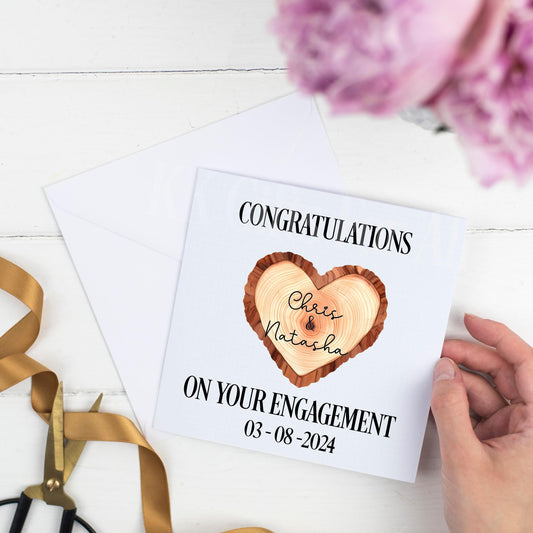 Personalised Engagement Card, Congratulations On Your Engagement Card