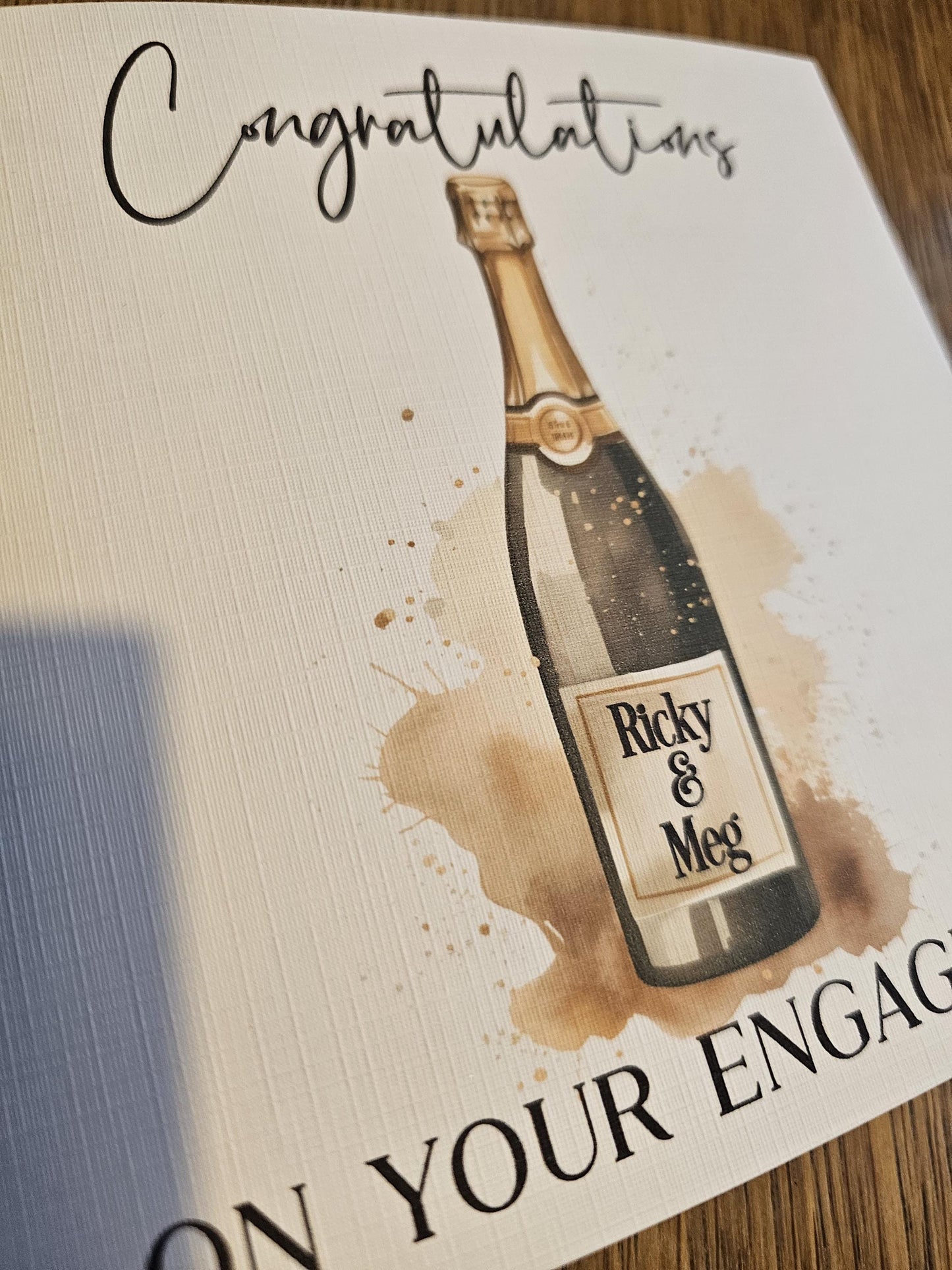 Engagement Card, Personalised Engagement Card, Congratulations On Your Engagement