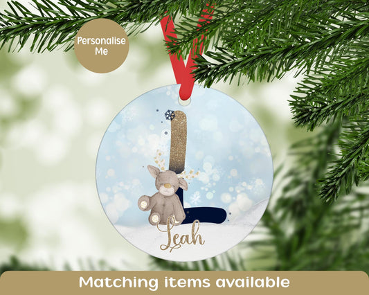 Personalised Christmas Decoration, Holiday Christmas Tree Decor