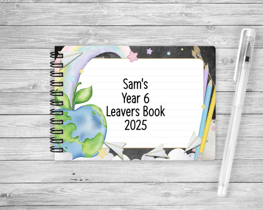 School Leavers Book, Personalised Leavers A6 Notebook For Year 6/11 Leavers, Class Of 2025 Keepsake