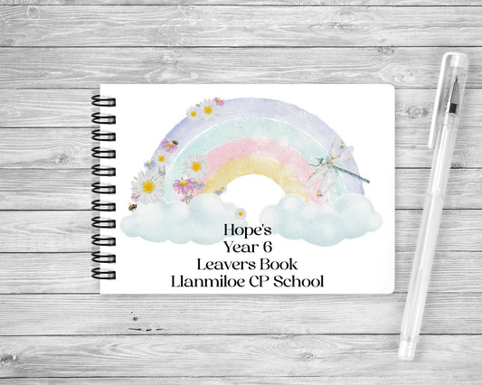 School Leavers Book, Personalised Leavers A6 Notebook For Year 6/11 Leavers, Class Of 2025 Keepsake