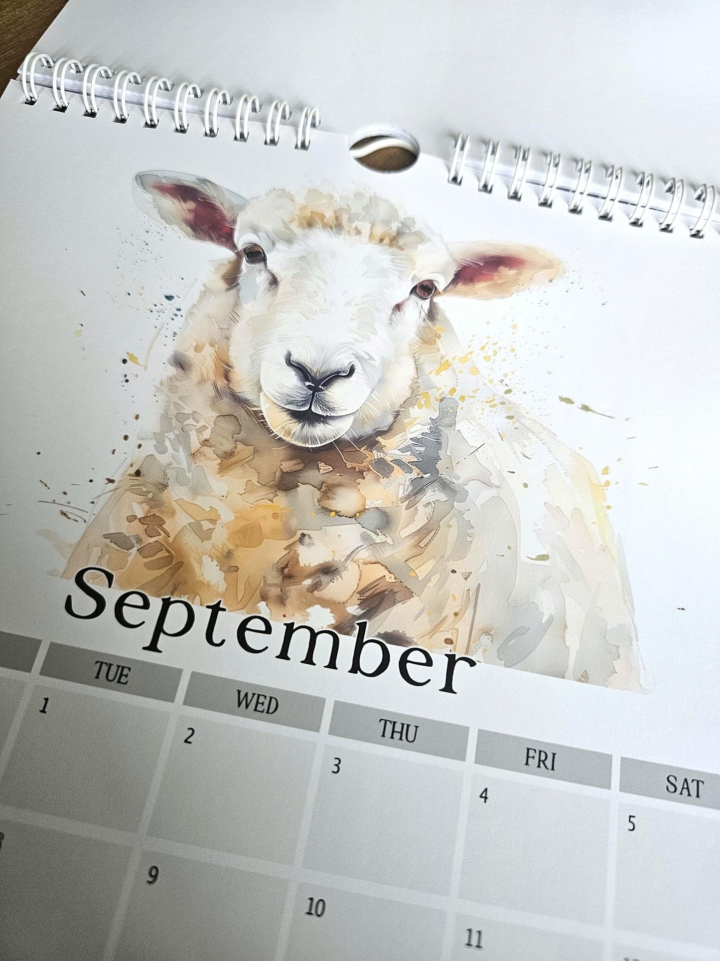 2026 Animal Portrait Calendar, Farm & Wildlife, A4 Wall Decor