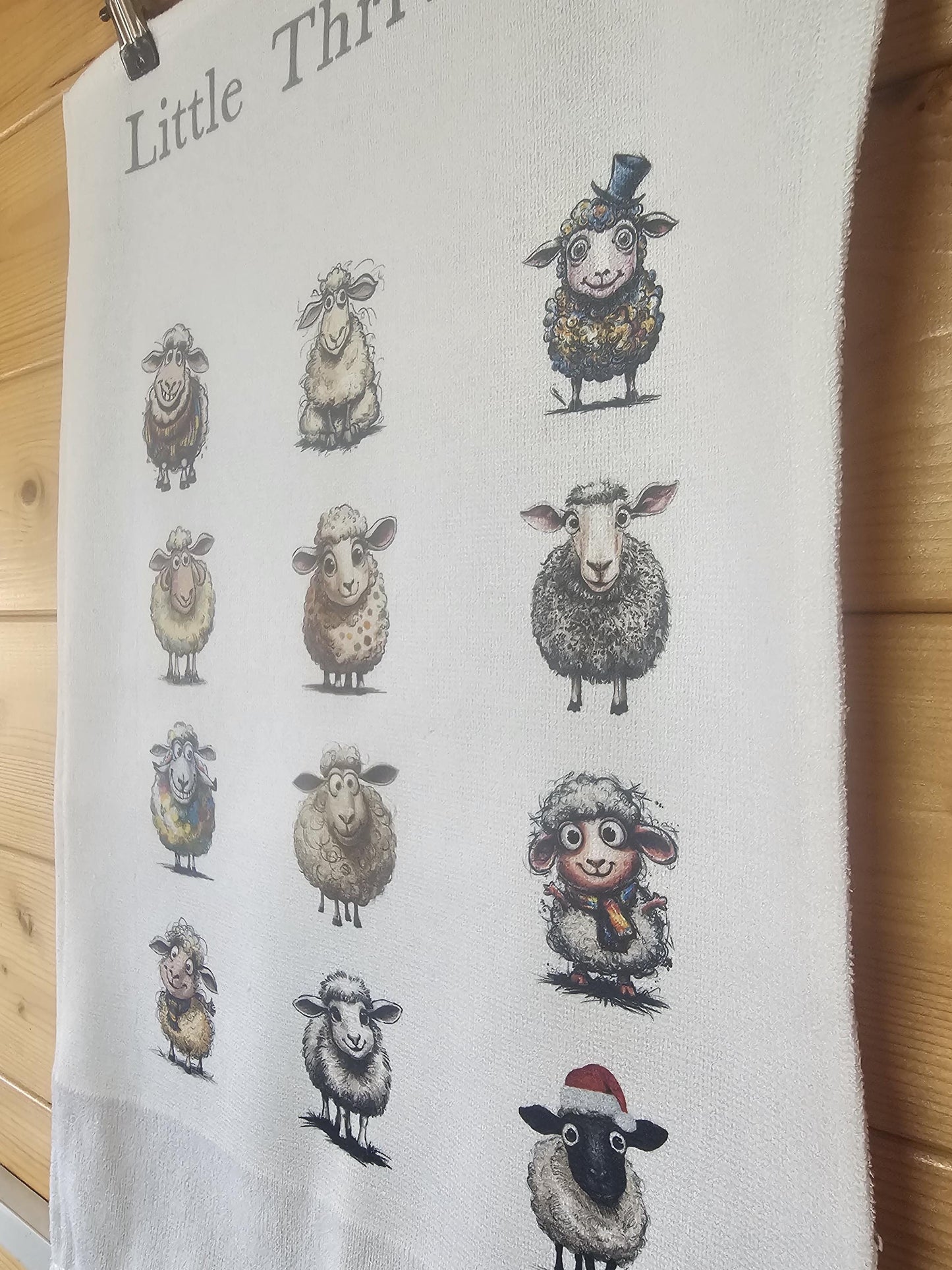 Funny Sheep Tea Towel, Farm House Kitchen Towel, Quirky Sheep Lover Gift