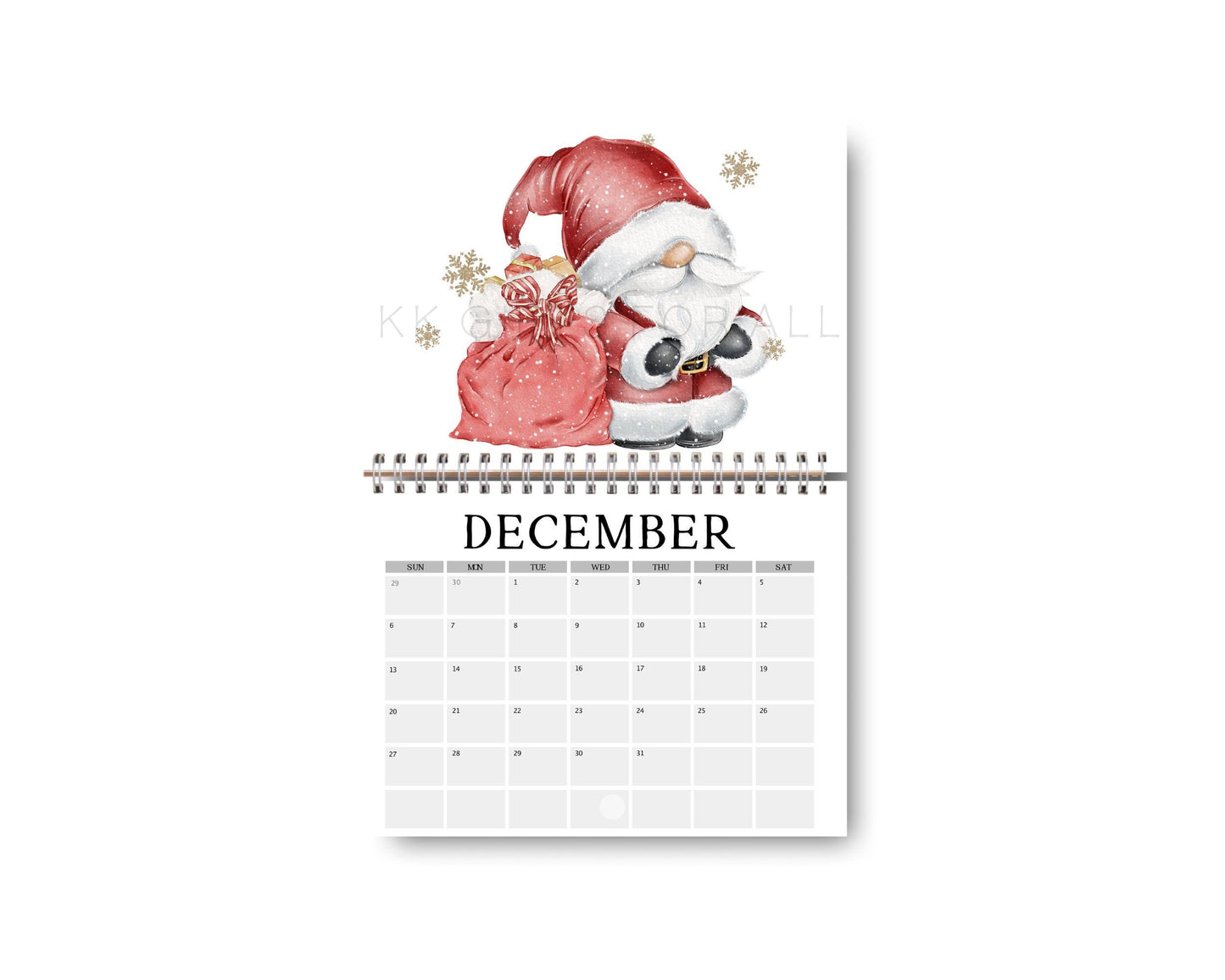 2026 Gonk Calendar, Gonk Gnome 2026 Calendar, Cute Gonk Wall Calendar, Christmas Gifts Gonk Lovers