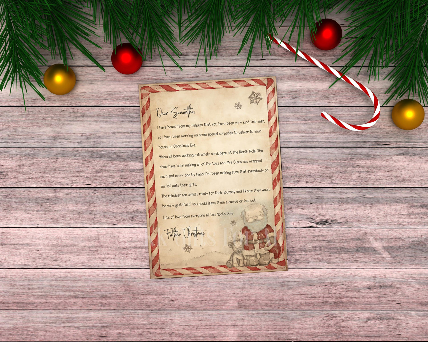 Personalised Santa Letter & Nice List Certificate