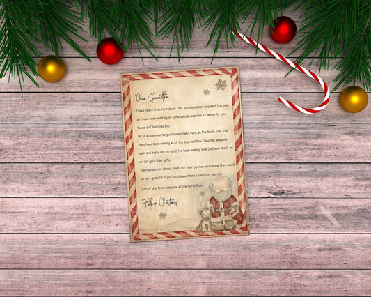 Personalised Santa Letter & Nice List Certificate