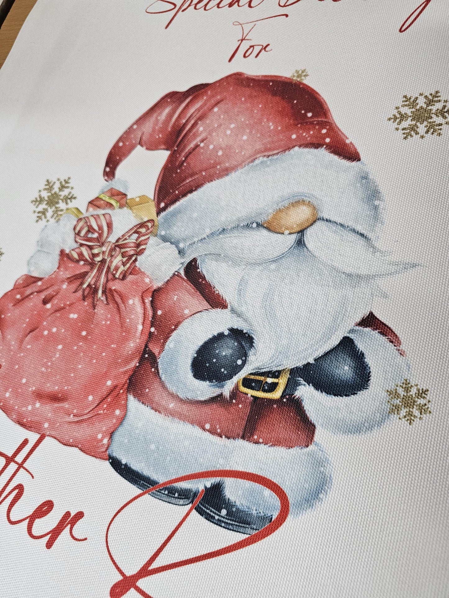Personalised Santa Sack, Santa Gonk Sack, Red Santa Gonk Gnome Sack