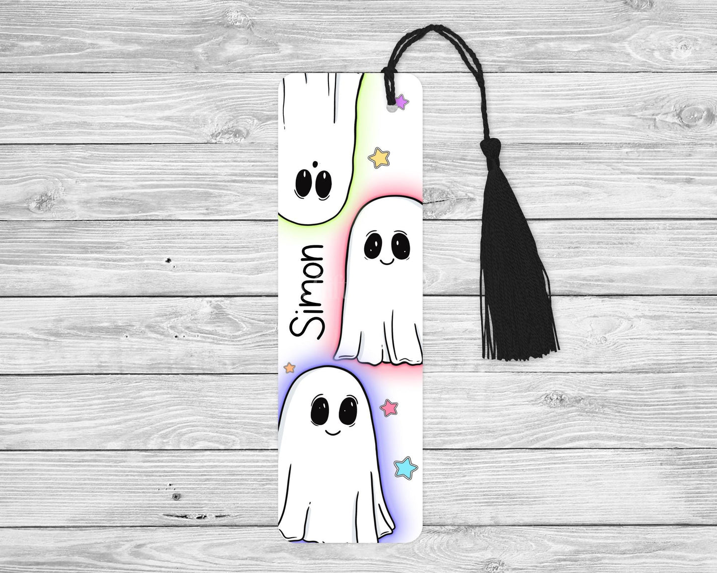 Personalised Ghost Bookmark,Bookmark For Children, Kids Stocking Fillers