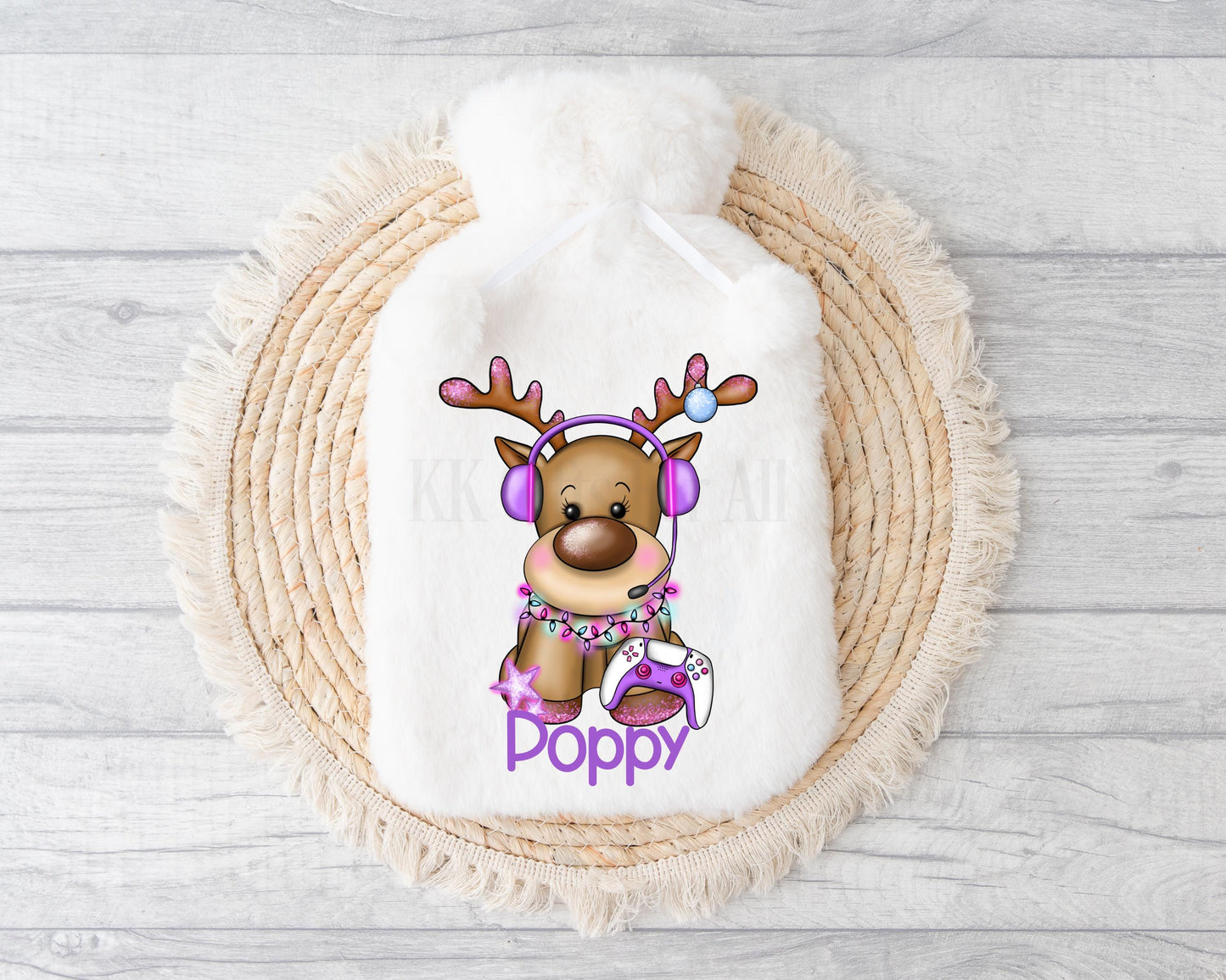 Personalised Hot Water Bottle, Gamer Girls Gifts, Teenager Gaming Gifts