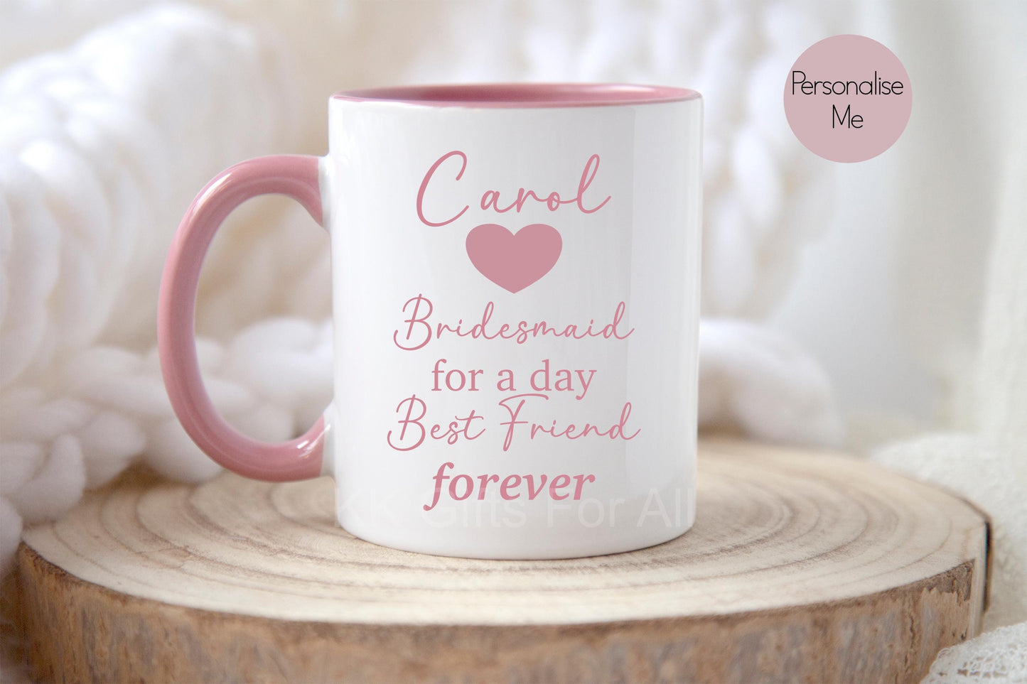Bridal Party Gift, Bridesmaid Mug, Maid Of Honour, Personalised Bridal Gifts, Wedding Morning Coffee Tea Mug