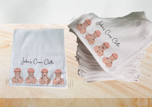 Personalised After Sex Wash Cloth, Birthday Gifts For Him, Mens Willy Wipe Rag, Adult Humour Gift, Rude Naughty Gifts For Him Valentines Day