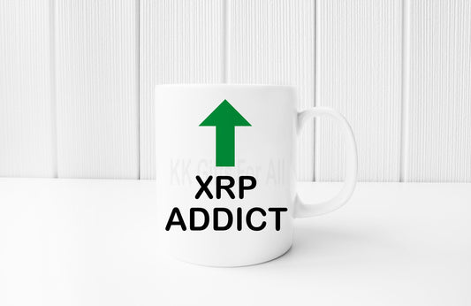 Cryptocurrency mug, XRP mug, Funny mug, Crypto, XRP Addict Gift, XRP To The Moon, Green Arrow Or Red arrow To Addict Mug, Gift For arp lover