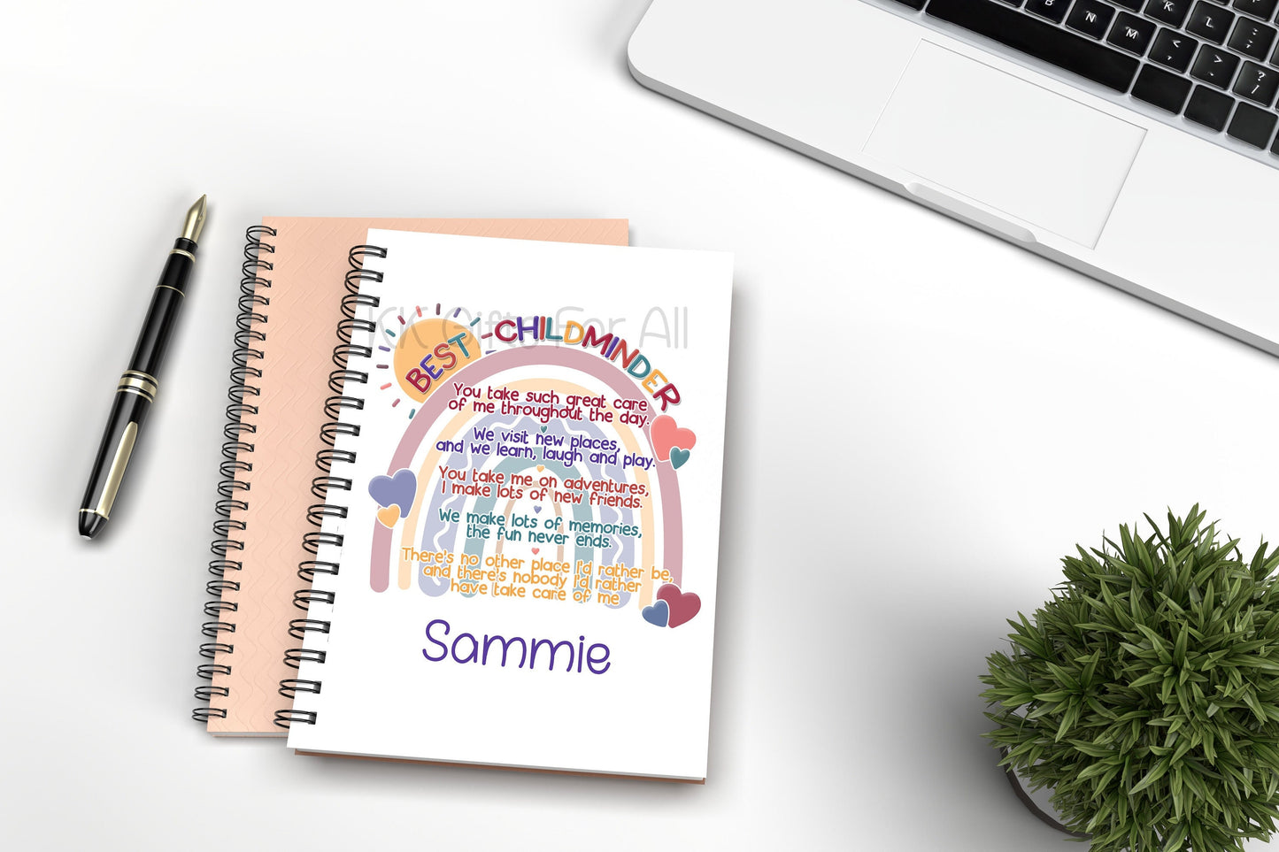 Personalised Best Child-Minder A5 Notebook, Gift For Childminder, Thank You Child-Minder