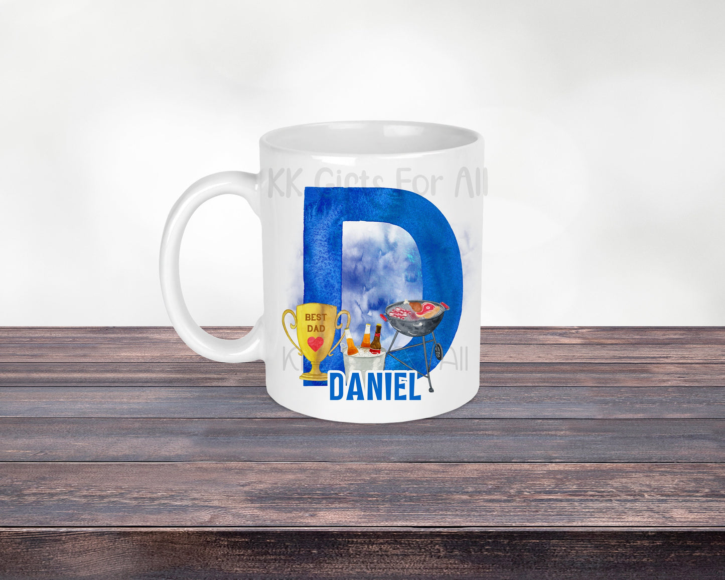 Gift For Dad, Birthday Gift For Daddy, Father's Day Gifts For Him, Mug & Coaster, Personalised Gifts, Dad King Of BBQ, Dad's Birthday Gift