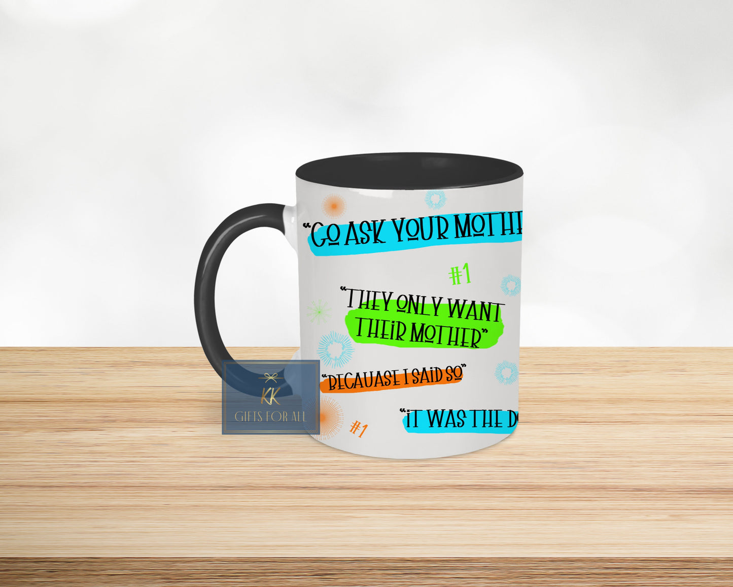 Father's Day Gift, Funny Novelty Gift For Dad, Birthday Gift, Ultimate Dad Excuses, Mug & Coaster Gift