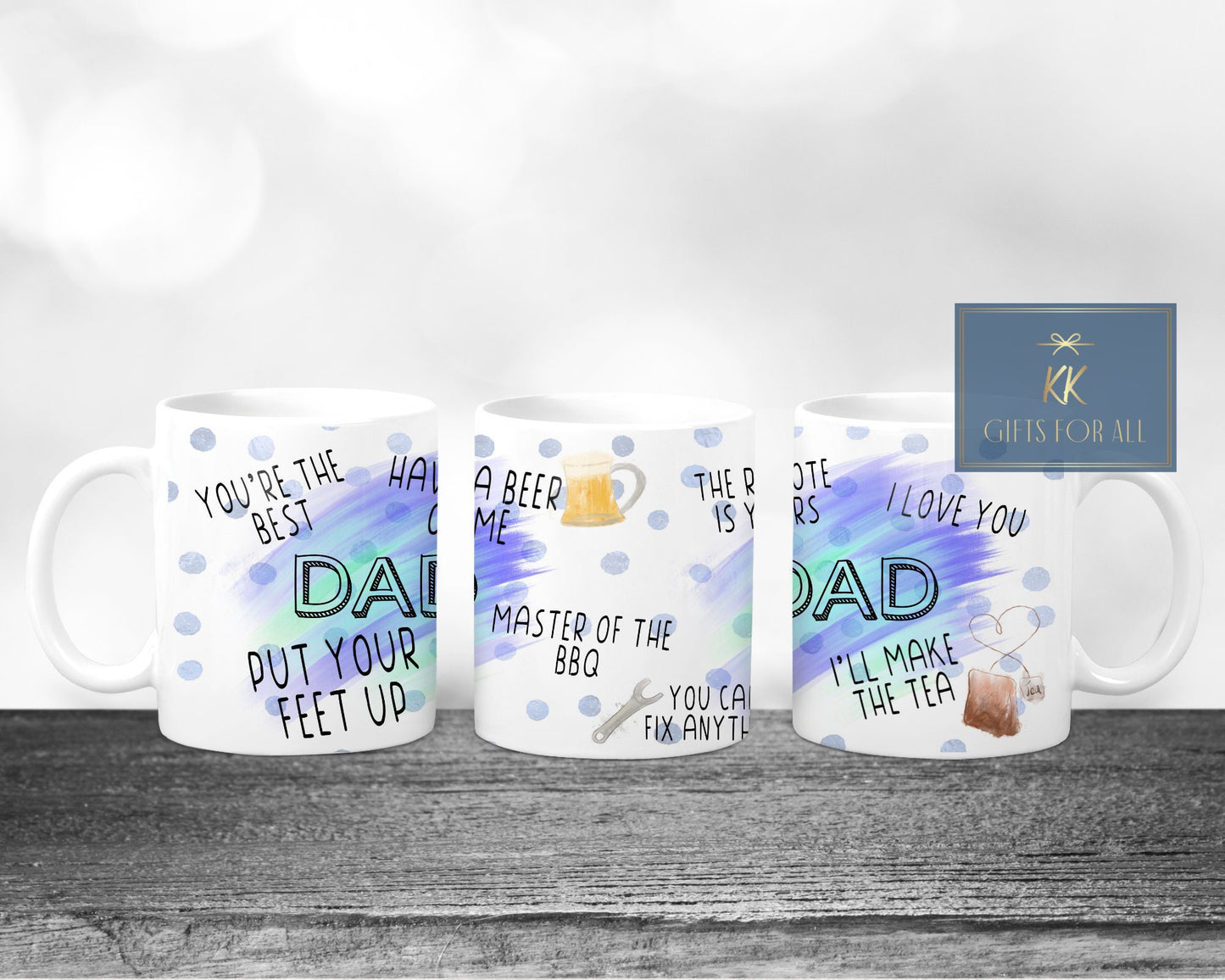 Father's Dad Gift Idea, Birthday Gift For Dad, Gifts For Him, Mug For Dad, Dad's Coffee, Best Dad Ever, Dad Master Of The BBQ, Dad Feet Up