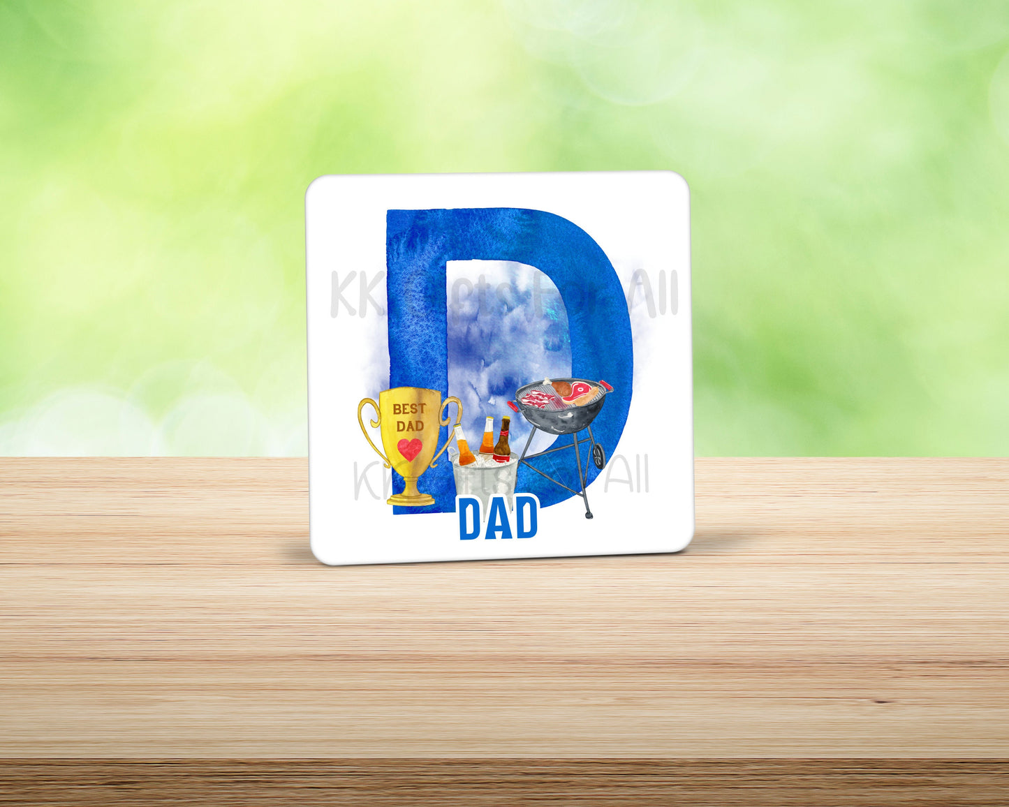 Gift For Dad, Birthday Gift For Daddy, Father's Day Gifts For Him, Mug & Coaster, Personalised Gifts, Dad King Of BBQ, Dad's Birthday Gift