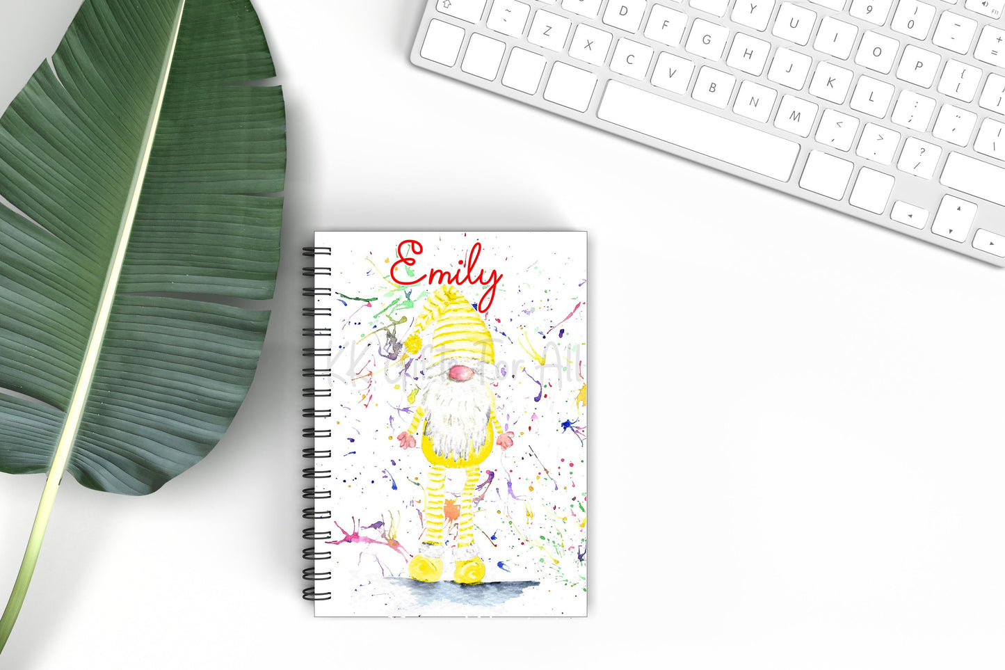 Personalised A5 Yellow Gonk Notebook Birthday Gift For Her Gonme Gonk Lover Gifts