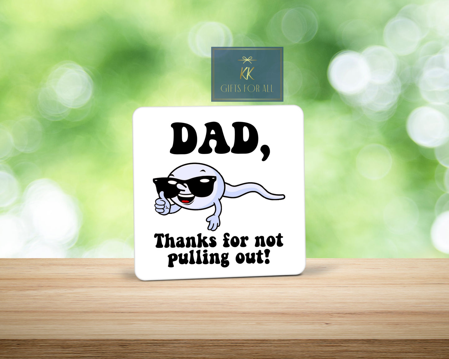 Rude Gift For Dad, Gift For Dad With a Sense Of Humour, Mug & Coaster Gift Set, Dad Humour Gifts