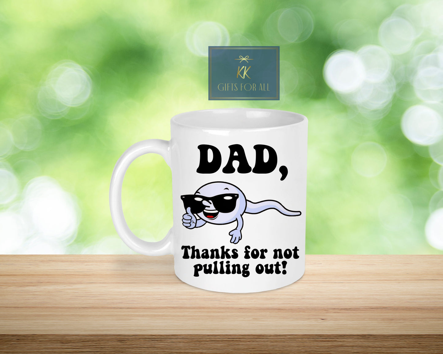 Rude Gift For Dad, Gift For Dad With a Sense Of Humour, Mug & Coaster Gift Set, Dad Humour Gifts
