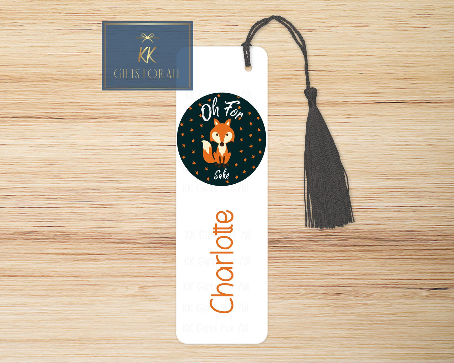 Funny Fox Bookmark, Personalised Bookmark, Subtle Rude Gift, Adult Book Mark, Letterbox Gifts For Her, Reading Book Marker, Large Metal Mark