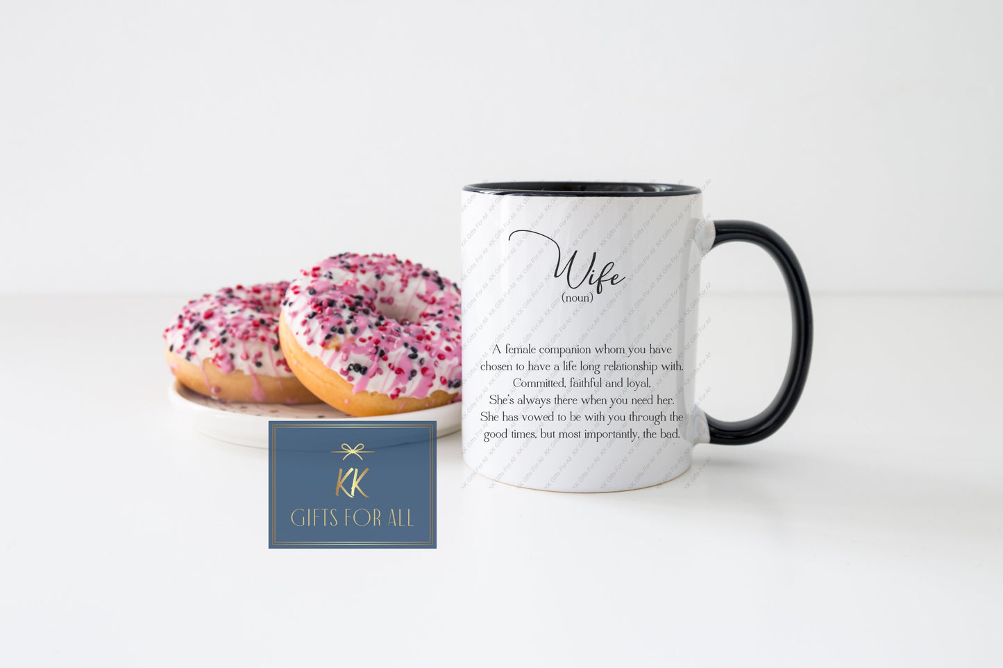 Wife Definition Mug & Coaster, Birthday Gift For Her, Wife Mug, Dictionary Definition Wife, Valentine's Day Gift Wife, I Love You, Wife Noun
