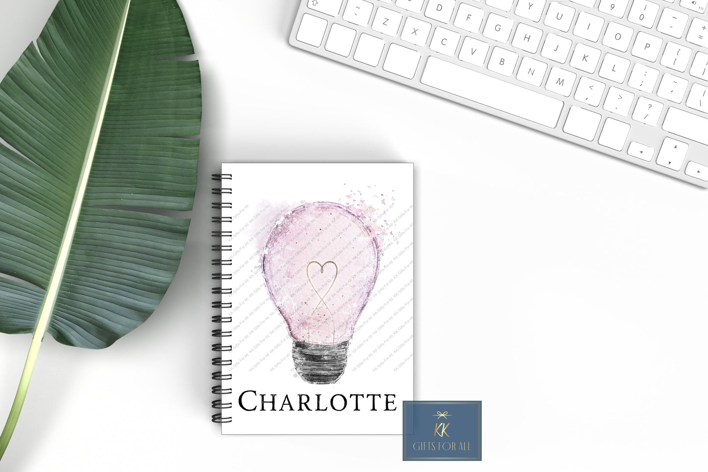 Personalised A5 Pink Lightbulb Notebook, Mums To Do List Book
