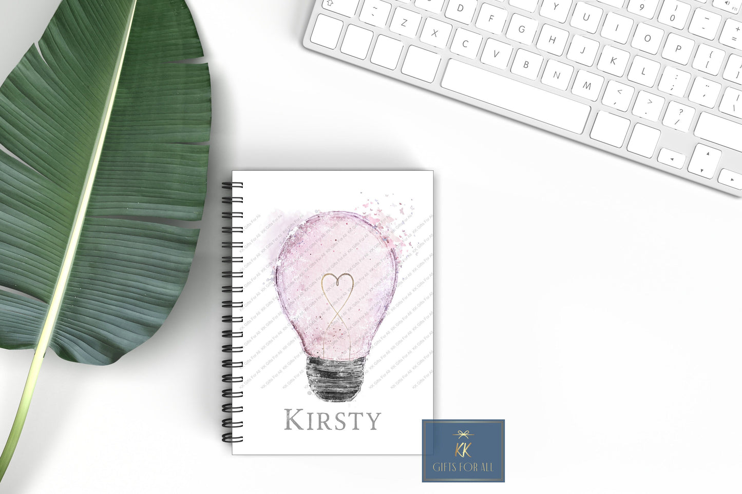 Personalised A5 Pink Lightbulb Notebook, Mums To Do List Book
