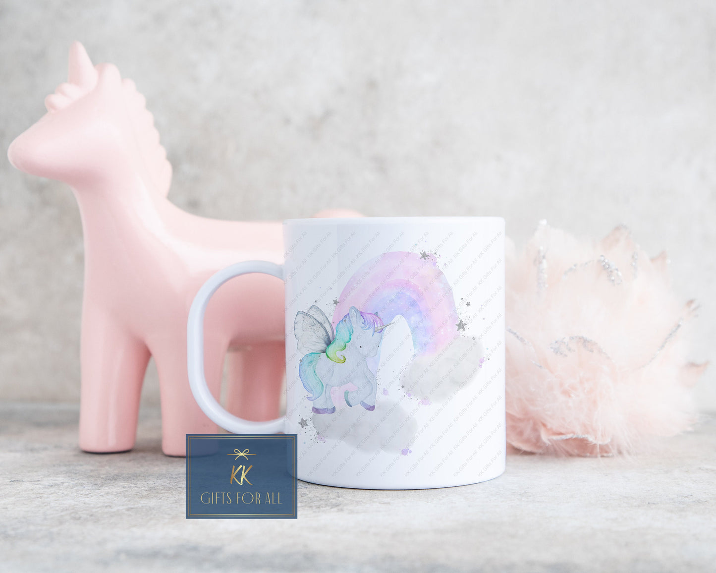 Personalised Kids Unicorn Mug, Hard Plastic Mug, Children's Unicorn Gift, Children's Unbreakable Mug, Children's Birthday Gift