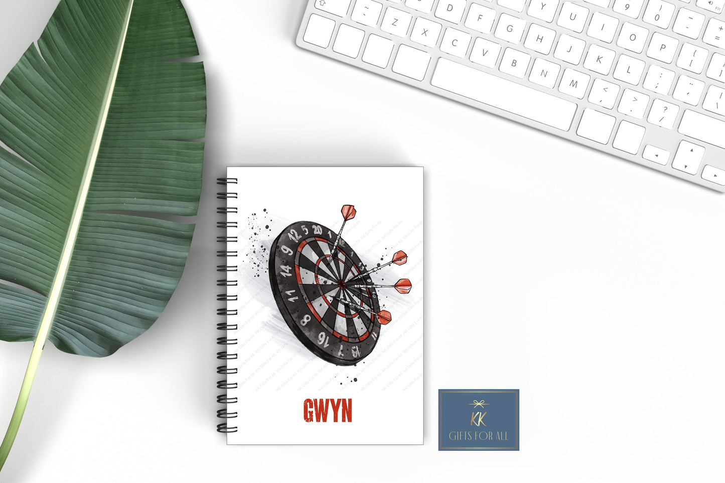 Personalised Dart's Notebook, Dart's Lover Gift, Father's Day Gift
