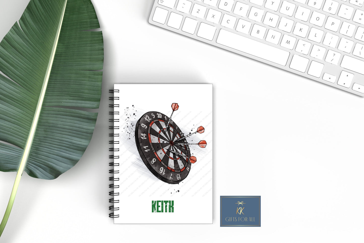 Personalised Dart's Notebook, Dart's Lover Gift, Father's Day Gift