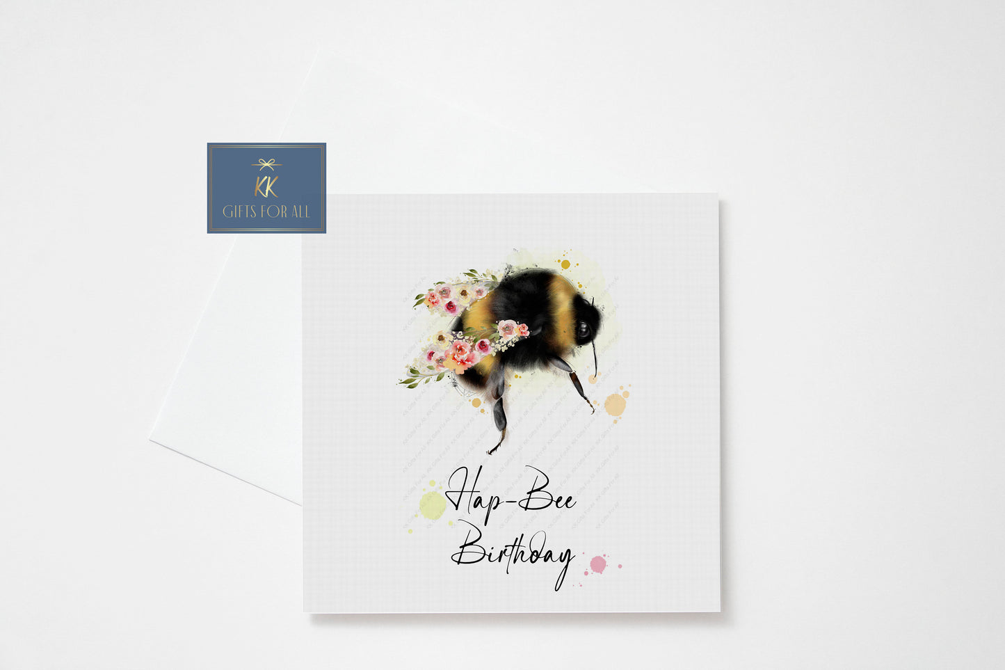 Happy Birthday Card, Birthday Card For Bee Lover, Greetings Card, Hap - Bee Birthday