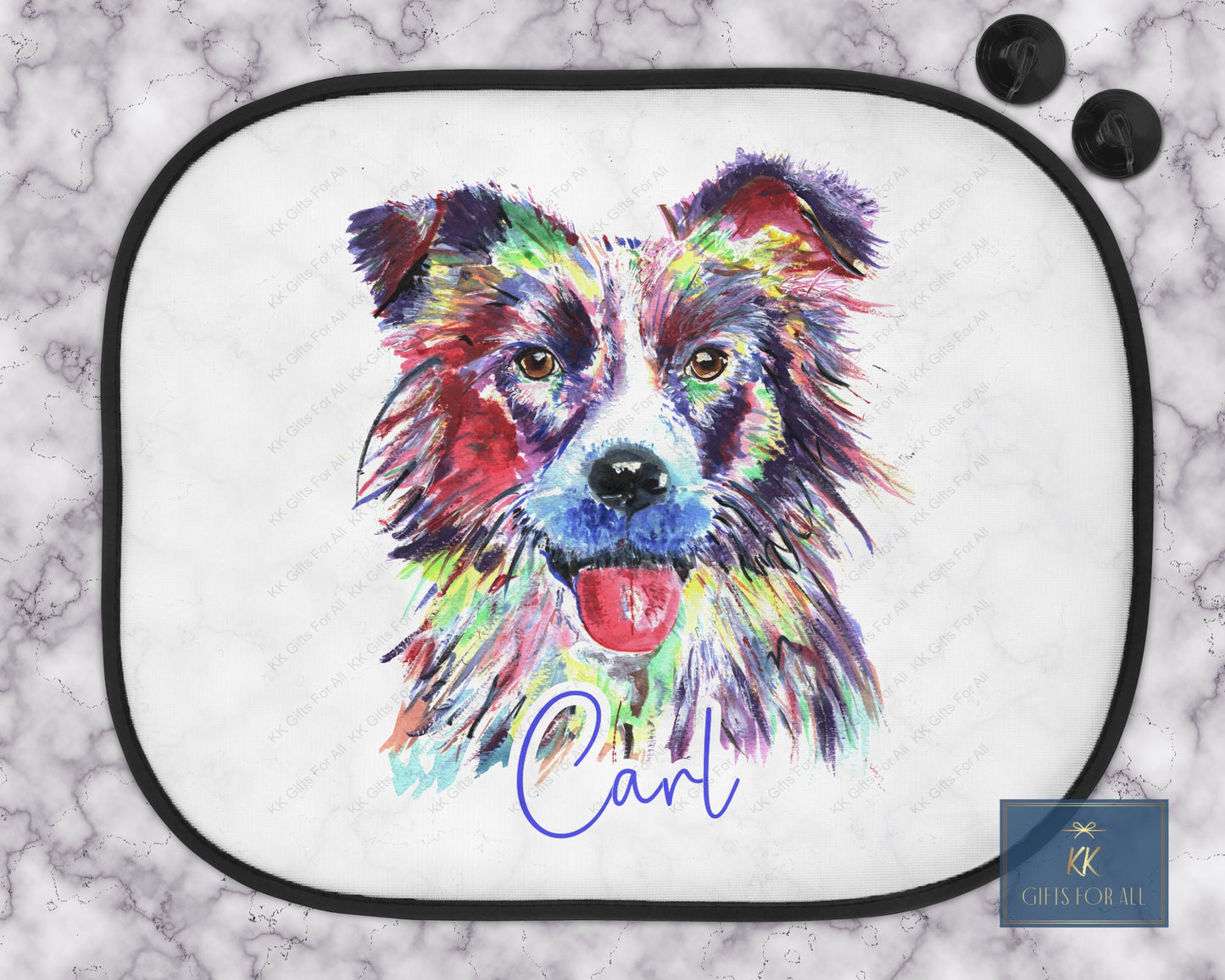 Personalised Border Collie Car Sun Shade Farm Dog Car Window Sun Visor For Kids
