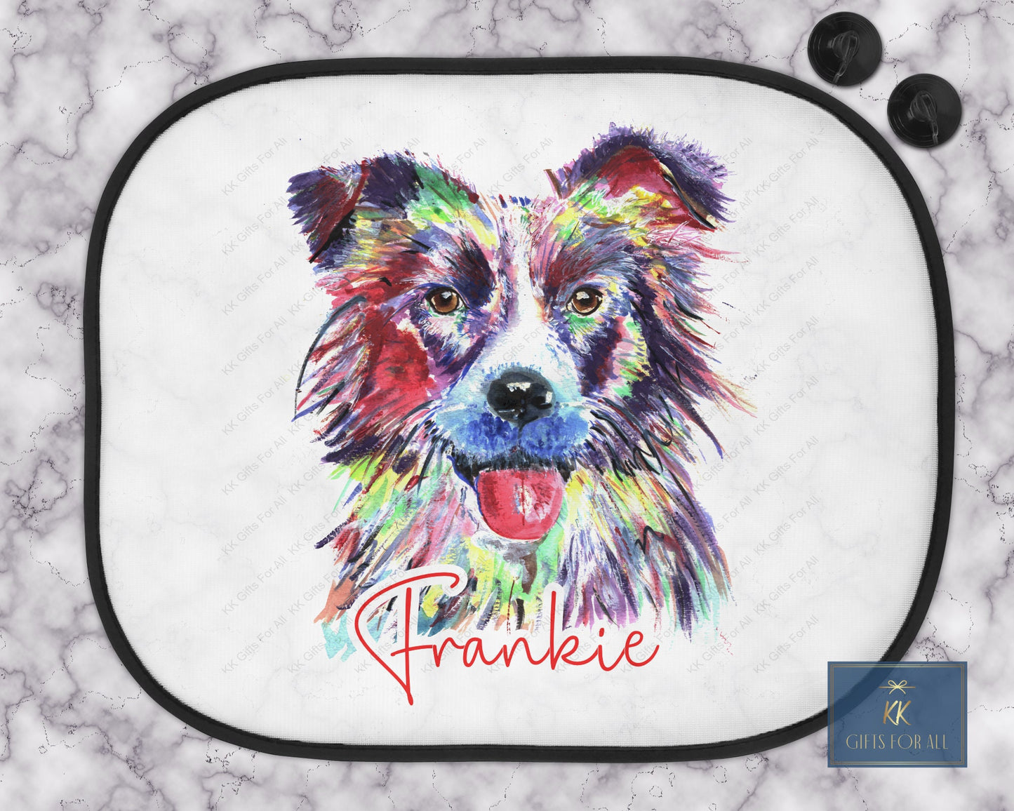 Personalised Border Collie Car Sun Shade Farm Dog Car Window Sun Visor For Kids