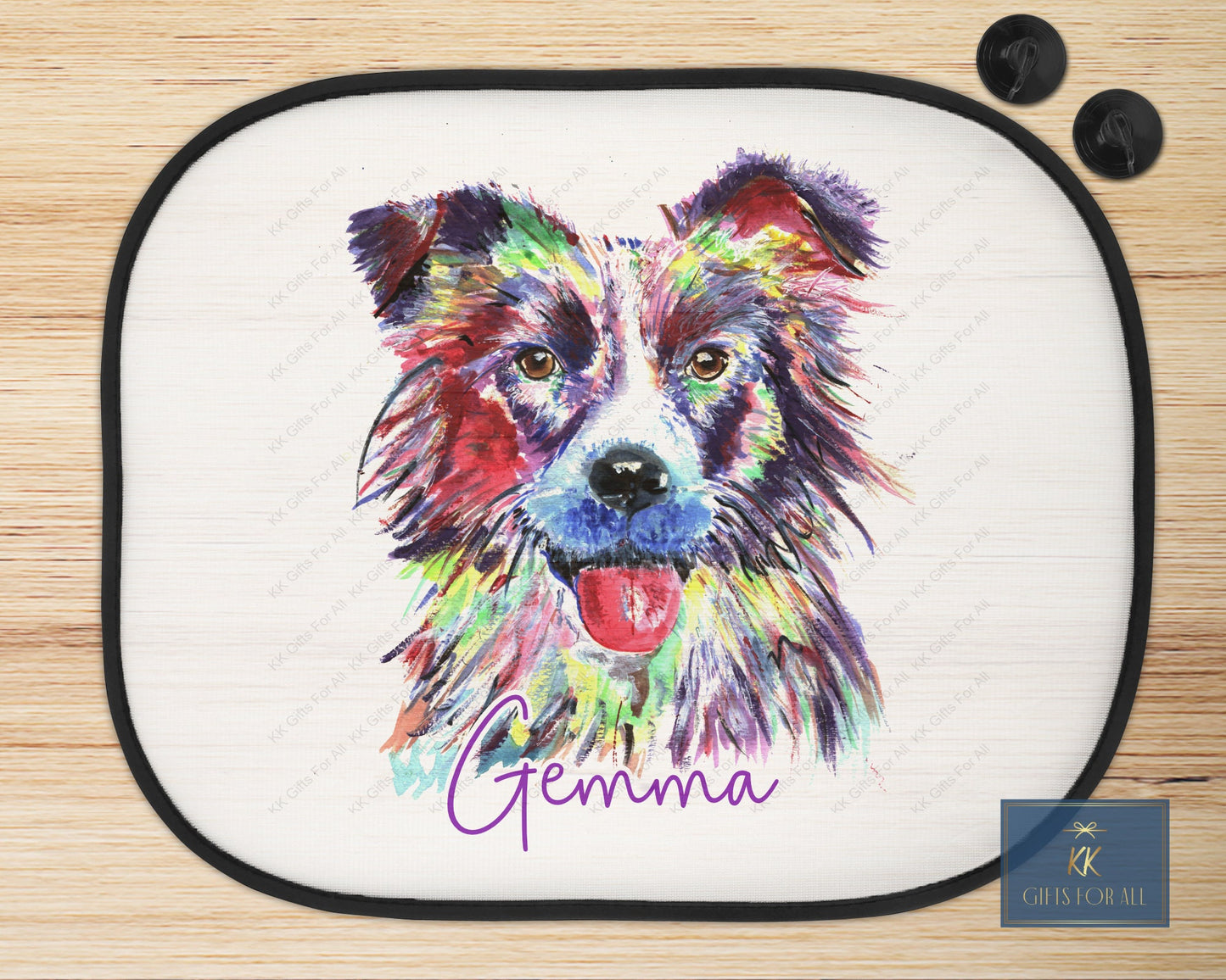 Personalised Border Collie Car Sun Shade Farm Dog Car Window Sun Visor For Kids