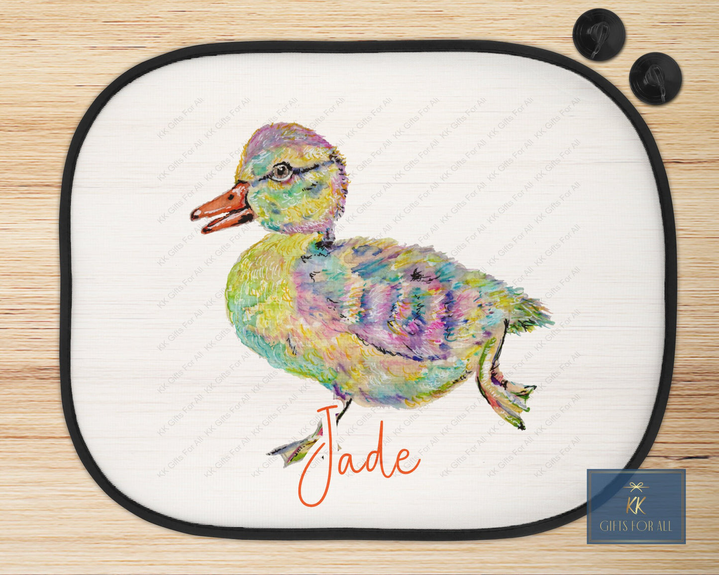 Personalised Duck Car Sun Shade, Car Sun Window Visor