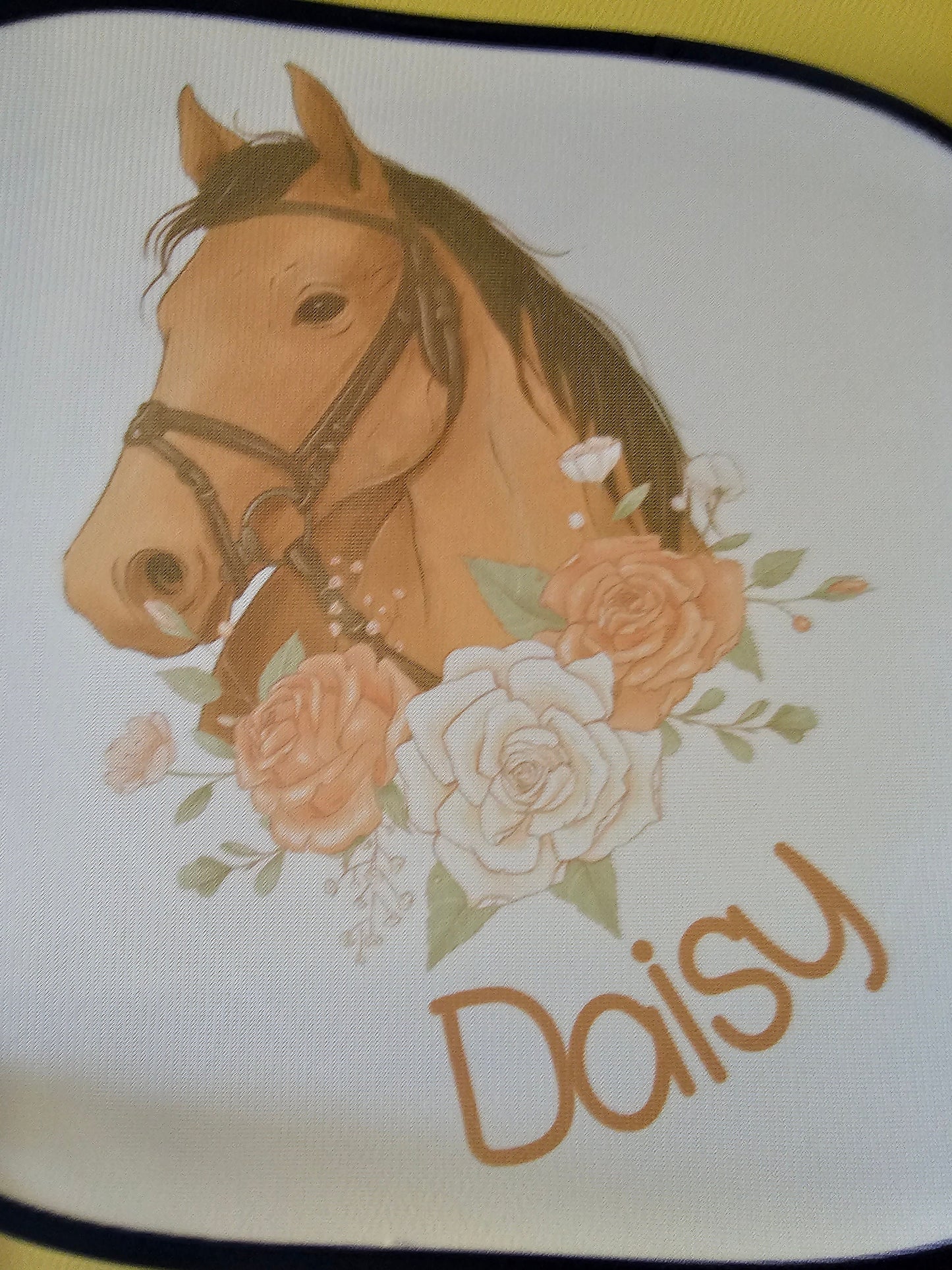 Personalised Car Shade, Sun Shade, Horse Lover Gift, Custom Name, Car Sun Visor, Sunshade, Gift For Young Girl, Cute Floral Horse Car Shade
