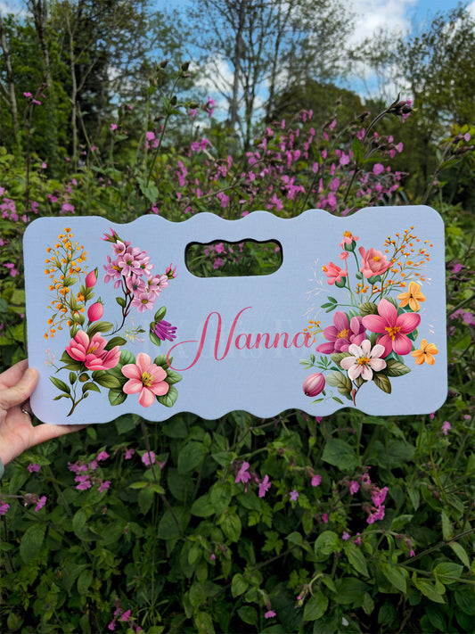 Personalised Kneeling Pad, DIY Gardening Knee Pad, Floral Knee Cushion