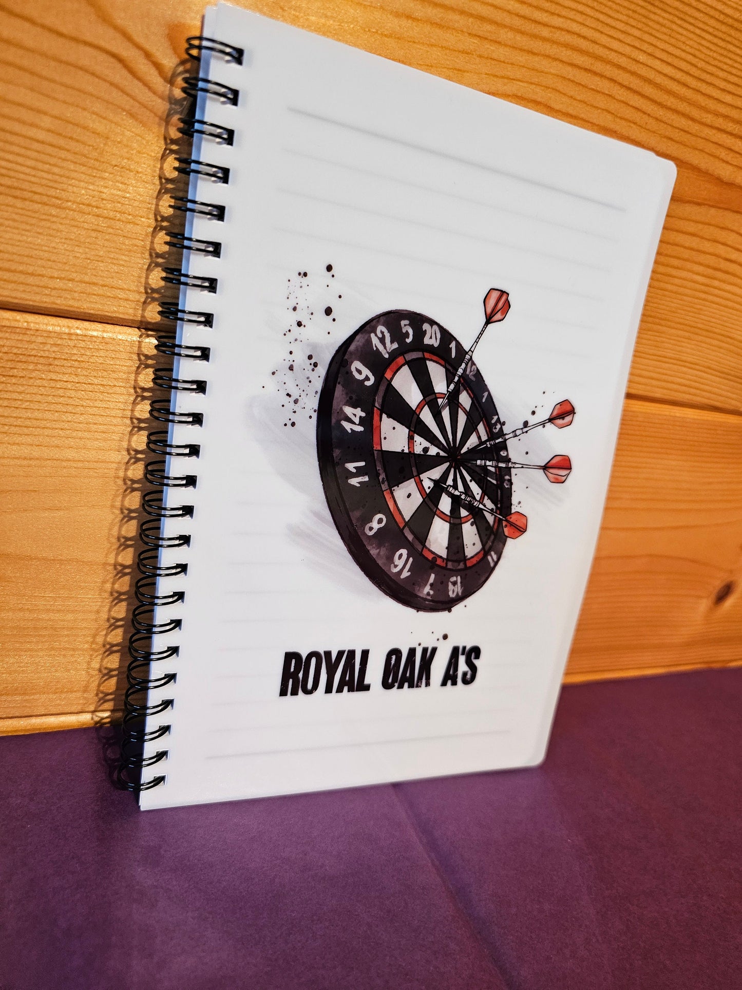 Personalised Dart's Notebook, Dart's Lover Gift, Father's Day Gift