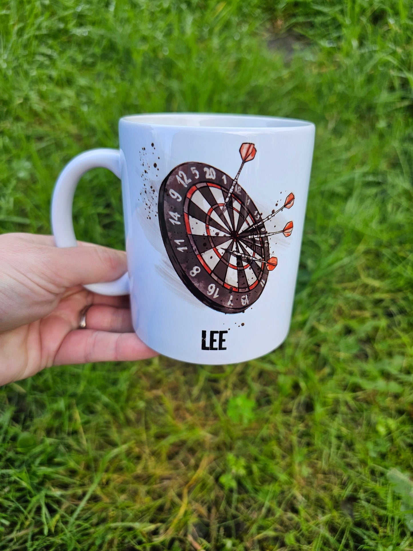 Dart's Mug & Coaster, Birthday Gift For Him, Personalised Mug For Darts Player, Darts Lover Gift