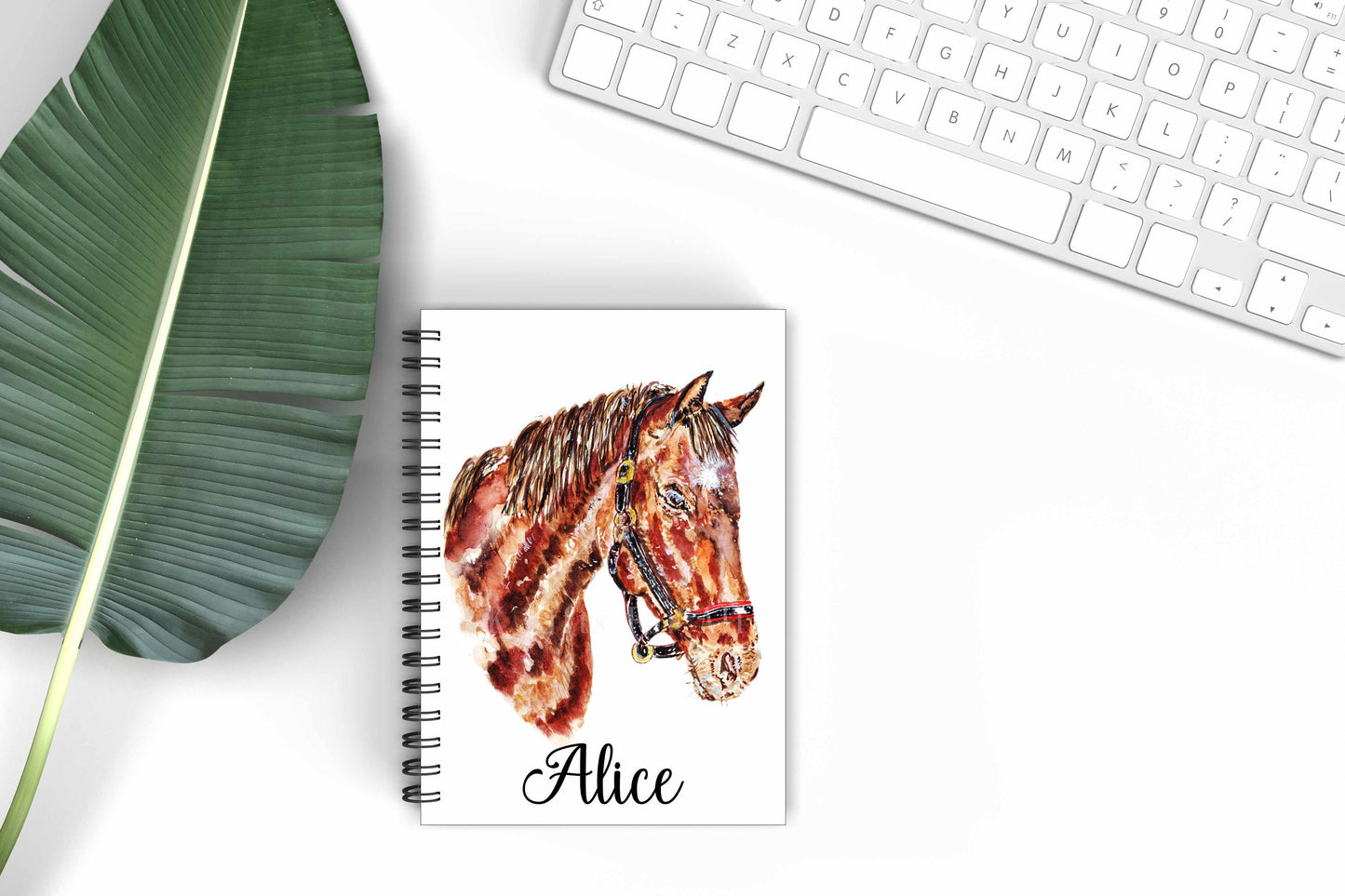 Personalised Horse A5 Notebook, Gift For Horse Lover, Birthday Gift For Friend Mum Daughter