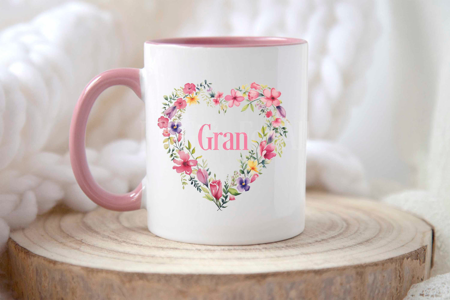 Personalised Mug & Coaster, Gift For Mum Nannie Nanny Grandma Godmother, Mother's Day Keepsake Gift, Sentimental Mug Gifts