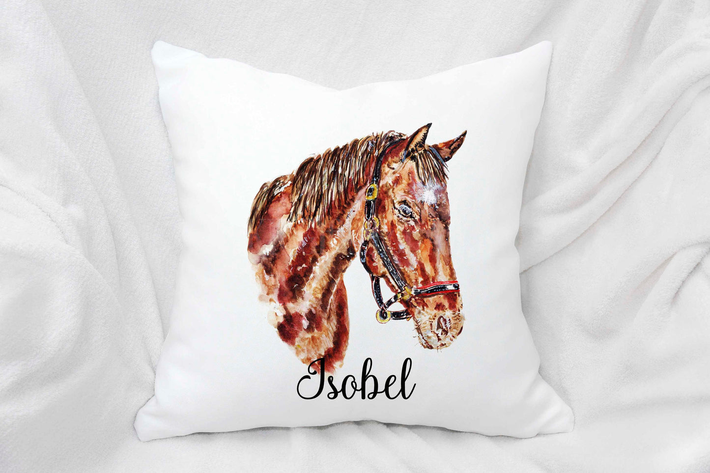 Personalised Horse Cushion, Horse Lover Gift, Horse Home Decor Pillow, Gift For Teen Bedroom, Mothers Day Gift