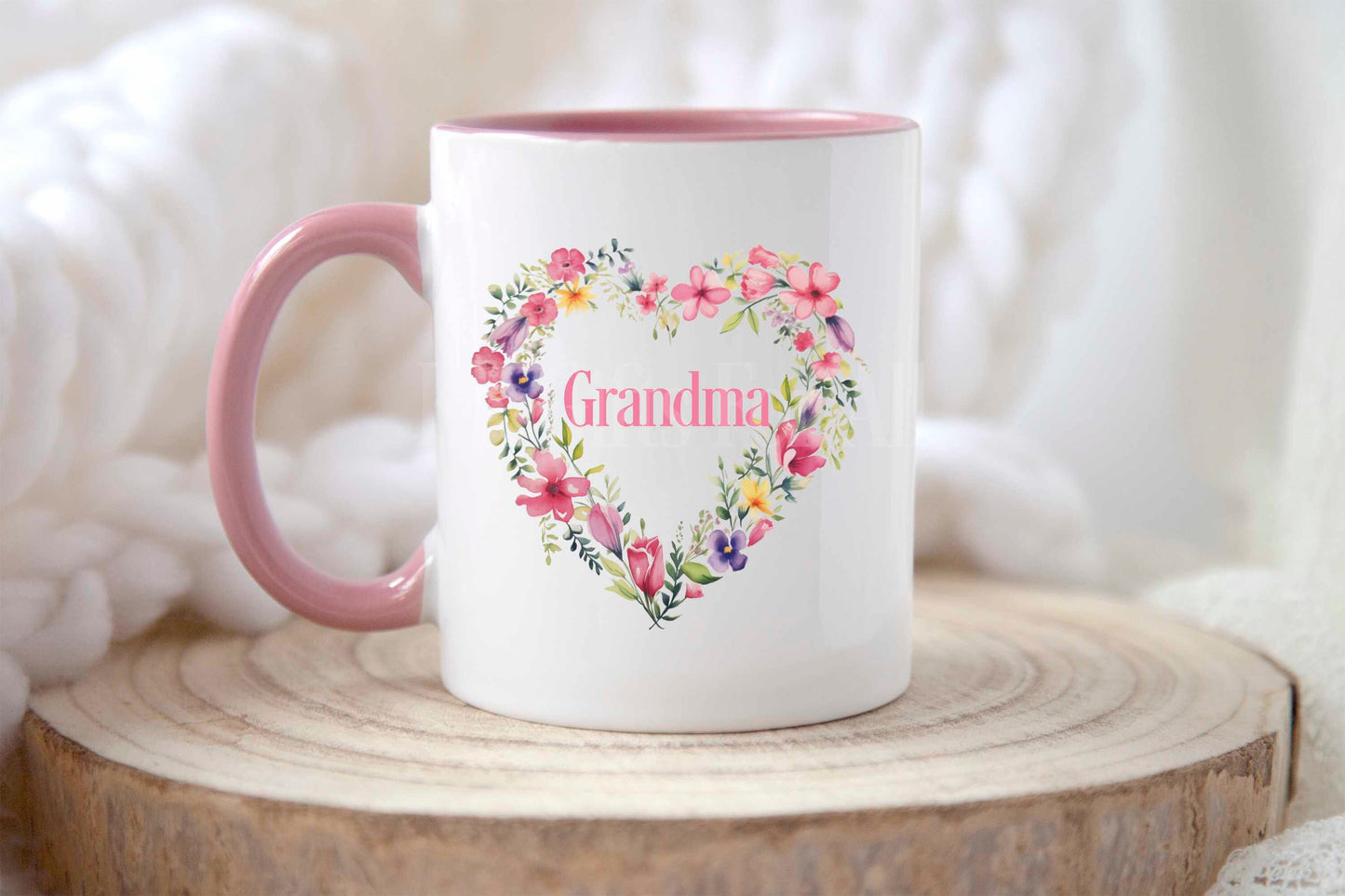Personalised Mug & Coaster, Gift For Mum Nannie Nanny Grandma Godmother, Mother's Day Keepsake Gift, Sentimental Mug Gifts