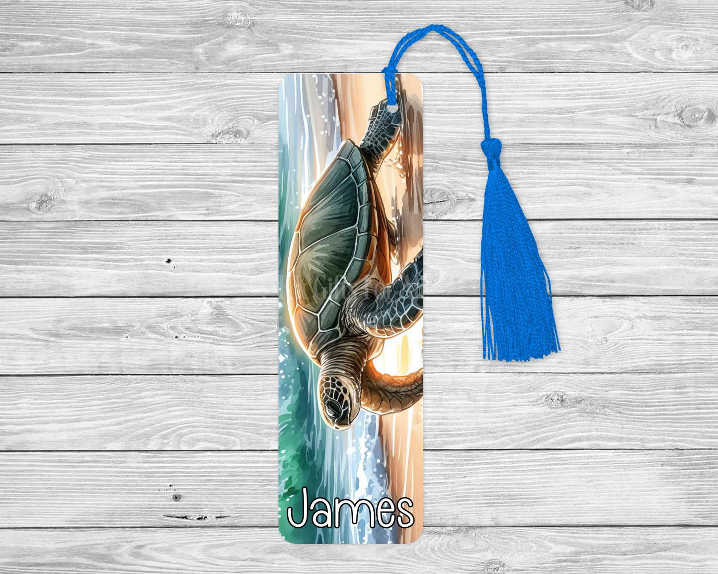 Turtle Bookmark, Personalised Bookmark, Sea Turtle Gifts